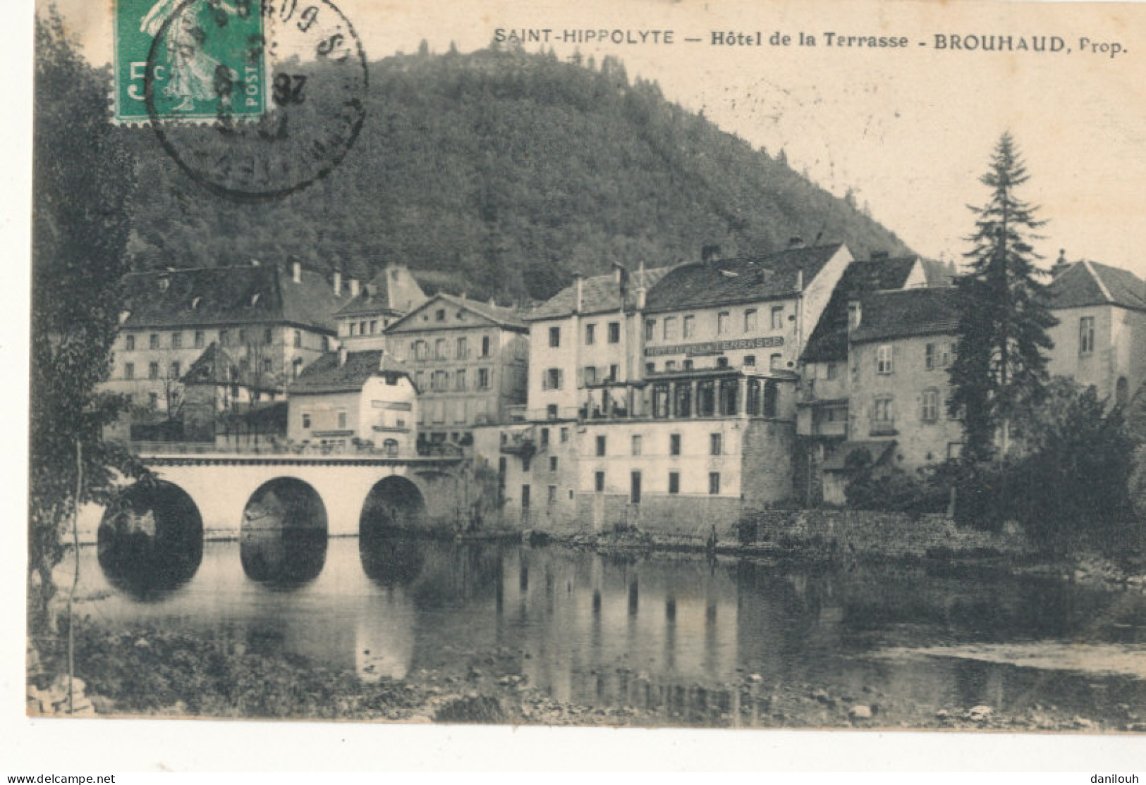 25 // SAINT HIPPOLYTE   Hotel De La Terrasse  BROUHAUD Propriétaire - Saint Hippolyte