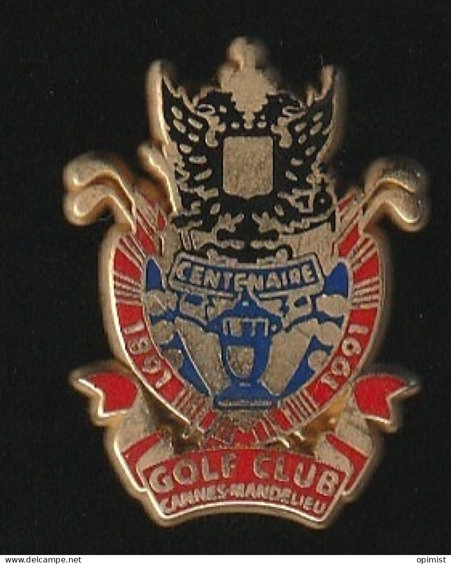 77337- Pin's-Golf Club Cannes Mandelieu.signé Arthus Bertrand Paris. - Golf