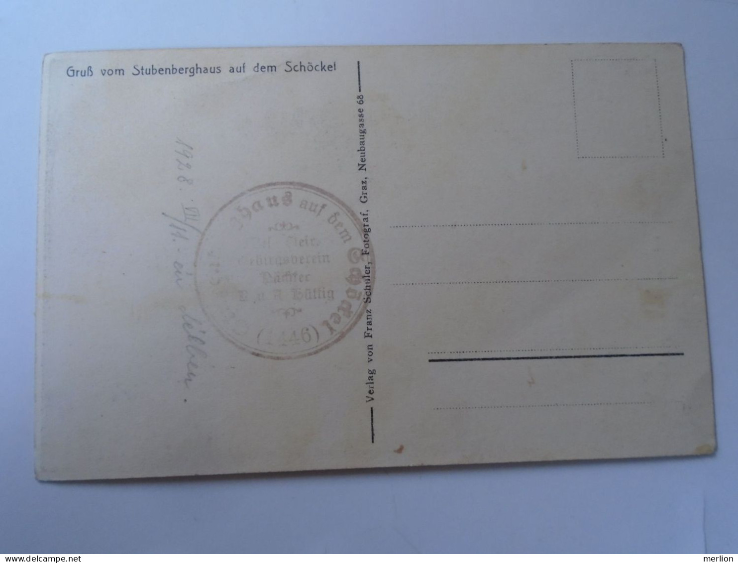 D199337    AK Österreich   St. Radegund -  Stubenberghaus Auf Dem Schöckel 1928 - St. Radegund