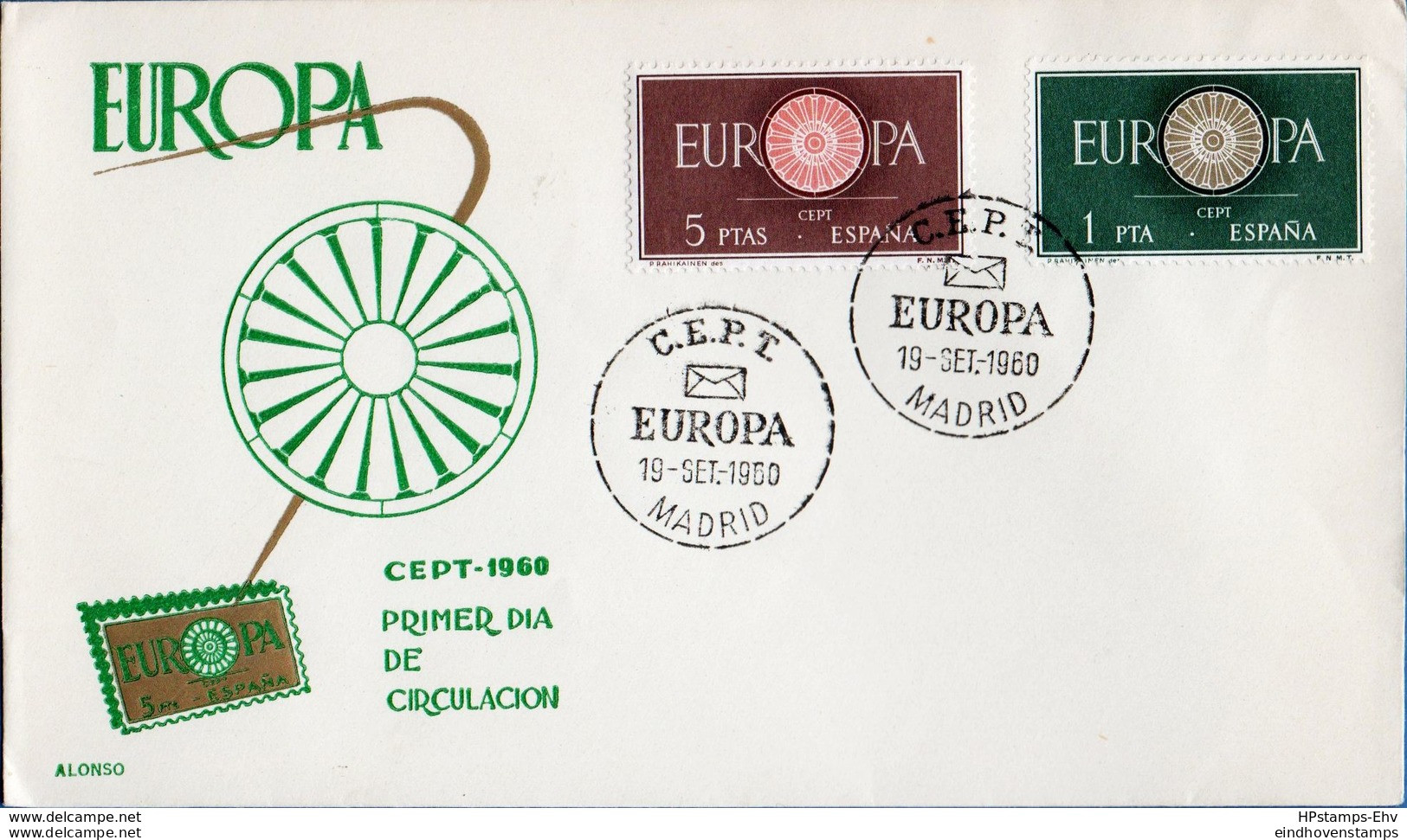 Spain, Espana 1960 Europa Cept FDC 2002.2926 - 1960