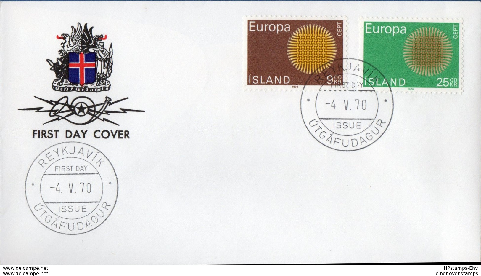 Island, Iceland 1970Europa FDC 2002.2923 - 1970