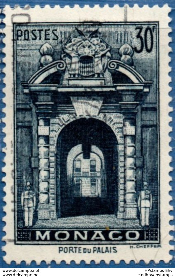 Monaco 1948 30 Fr Palace Gate, 1 Value Cancelled 2002.2831 - Usati