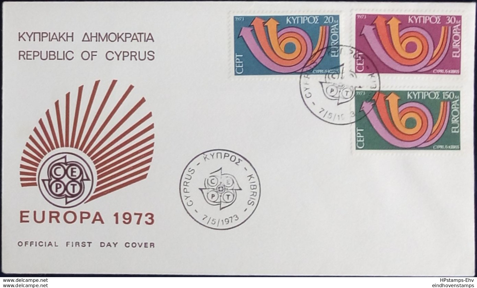 Cyprus 1973 Cept Issue FDC 2002.2637 - 1973