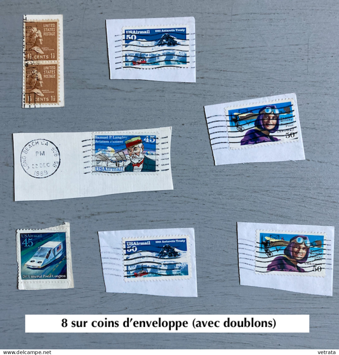 ÉTATS UNIS - U.S.A. : Enveloppe Premier Jour / 22 Cartes Postales /15 Pièces & 49 Timbres Oblitérés + 8 Sur Coins D’enve - Autres & Non Classés