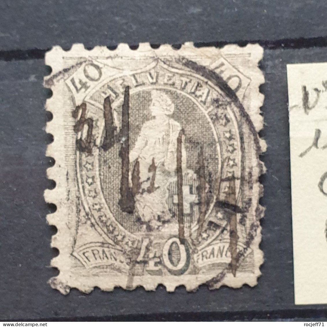 11 - 23 // Schweiz - Suisse - N°69B 11 Dents - Oblitéré Cachet + Plume  - Cote : 1200 Euros - 2ème Choix - Unused Stamps