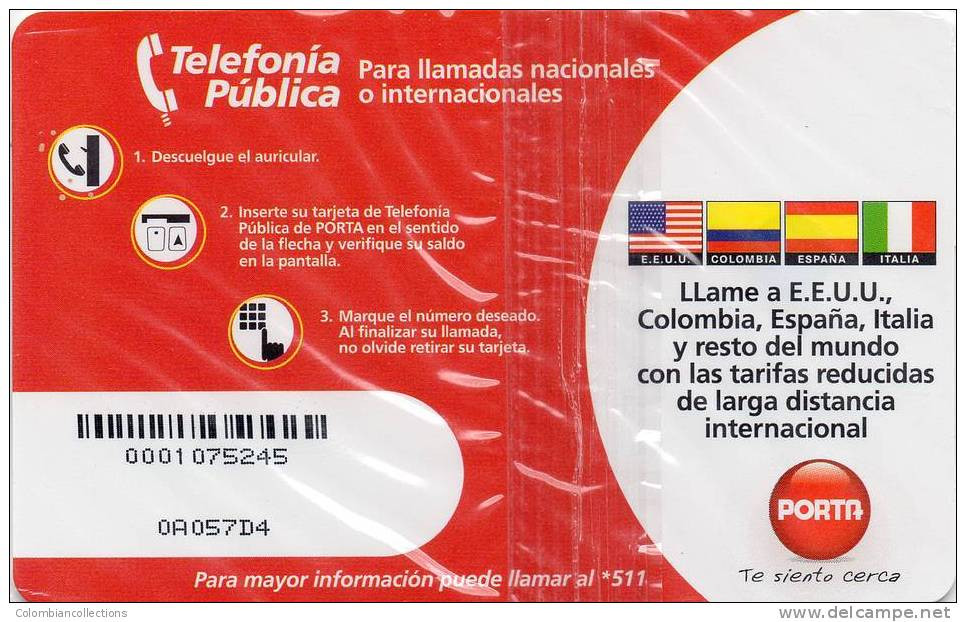 Lote TTE2, Ecuador, Tarjeta Telefonica. Phone Card, Porta,  Mint - Equateur