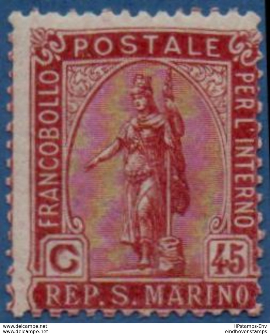 San Marino 1922 Goddess 45 C1 Value M(N)H - 2005.2634 - Gebraucht