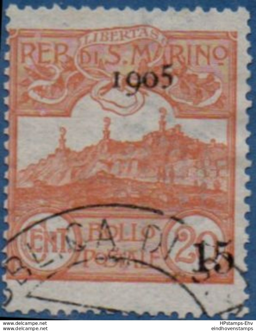 San Marino 1905 Monte Tirano 20 C 1 Value Cancelled - 2005.2628 - Usados