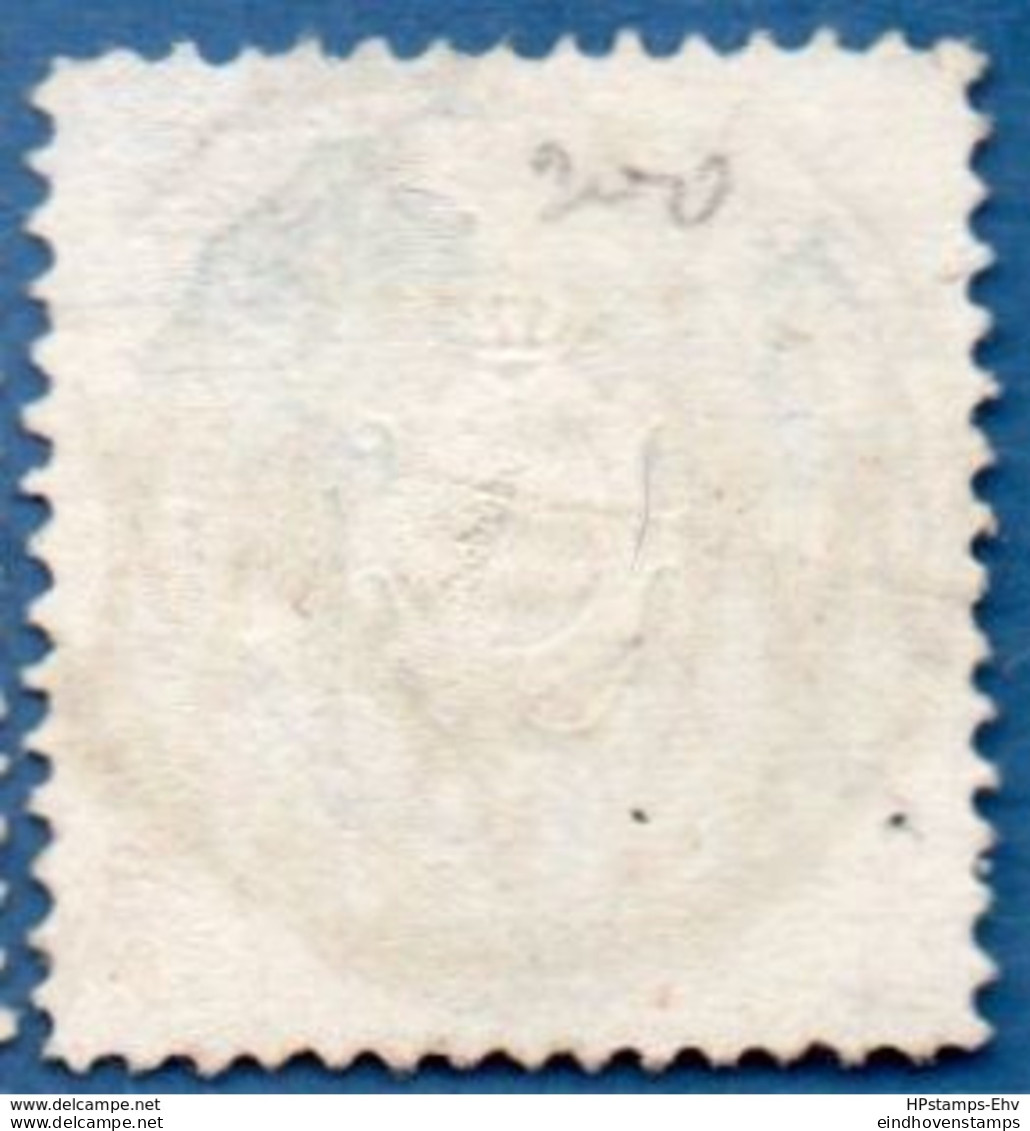 Sachsen, Saxony Germany, 1863 5 Ngr Blue-green - Cancel 91 - Kirchberg, 2005.1530 - Sachsen