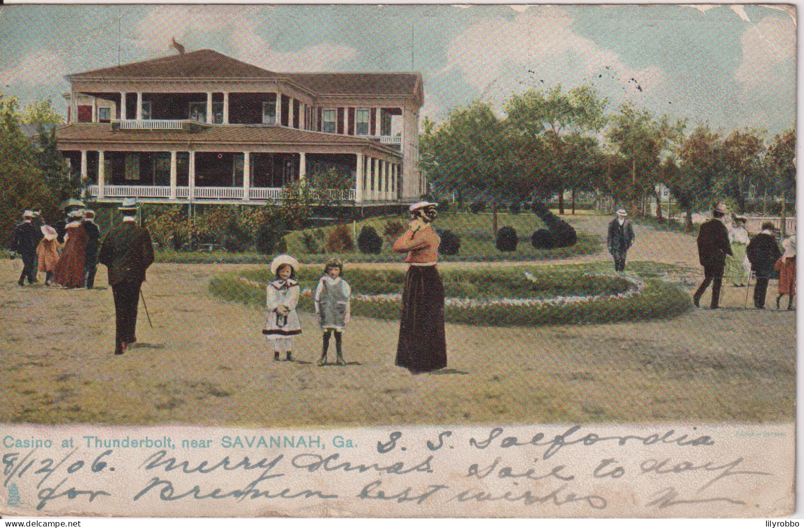 UNITED STATES - Casino At Thunderbolt Near Savannah - Undivided Rear 1906 Raphael Tuck Series 2126 - Savannah