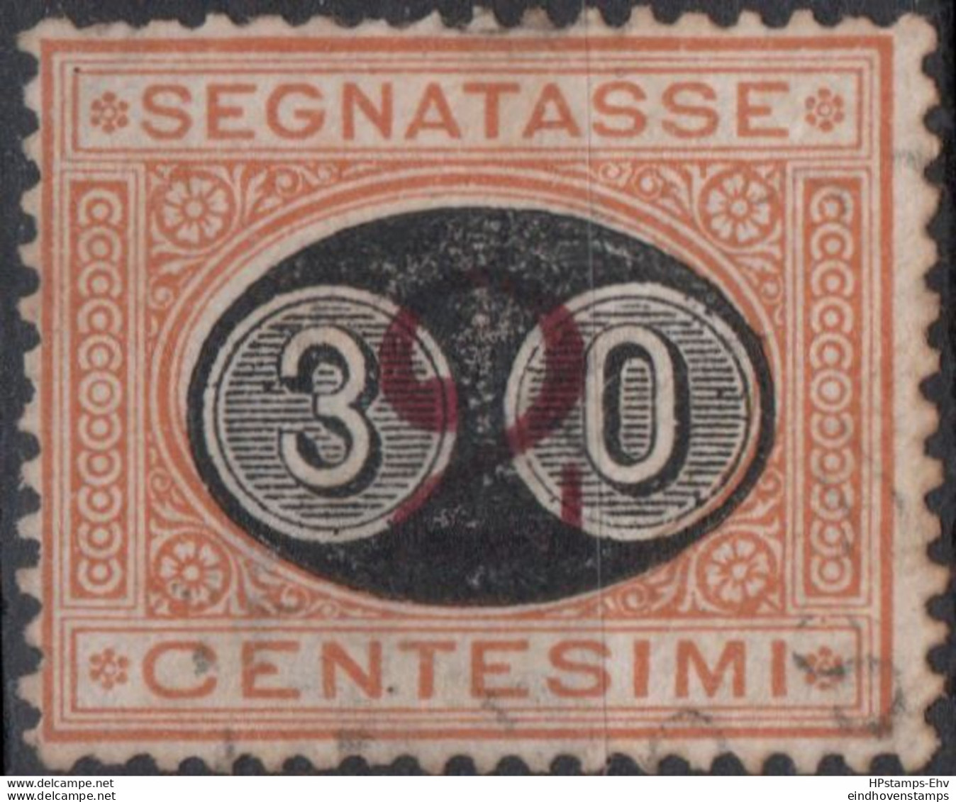 Italy 1890 Postage Due Overprint 30 C On 2c Cancelled 2010.2807 - Segnatasse