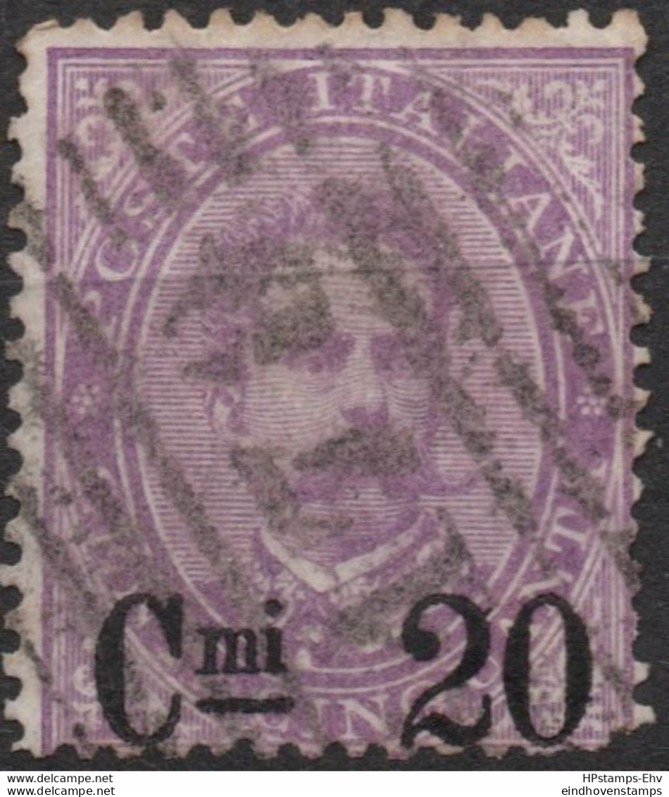 Italy 1890 Overprint 20c On 50c Cancelled 2010.2803 - Other & Unclassified