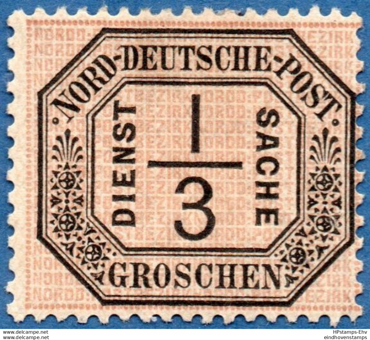 Germany, North German Confed. 1870 ⅓ Gr Innendienst MH 2010.2537 Nord Deutscher Post - Mint