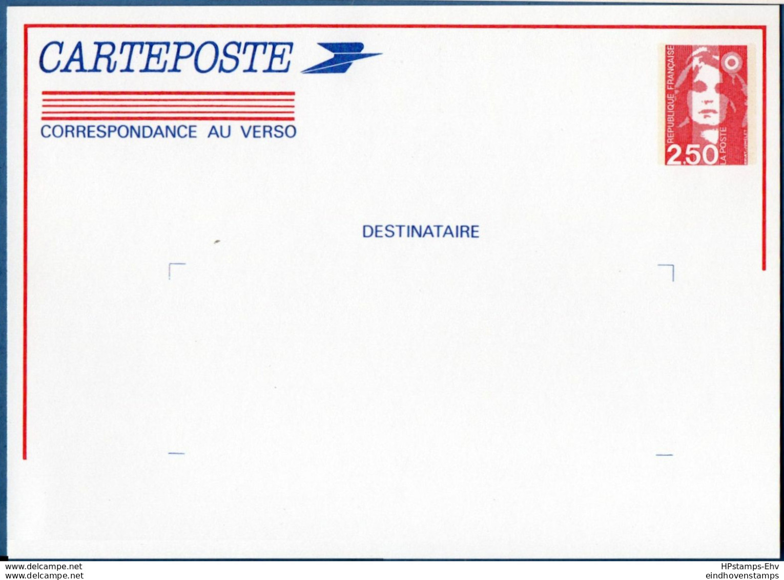 France 10 Carte Marianne Valeur Indiquée 2.50 MNH - 2009.0436 - Cartes/Enveloppes Réponse T