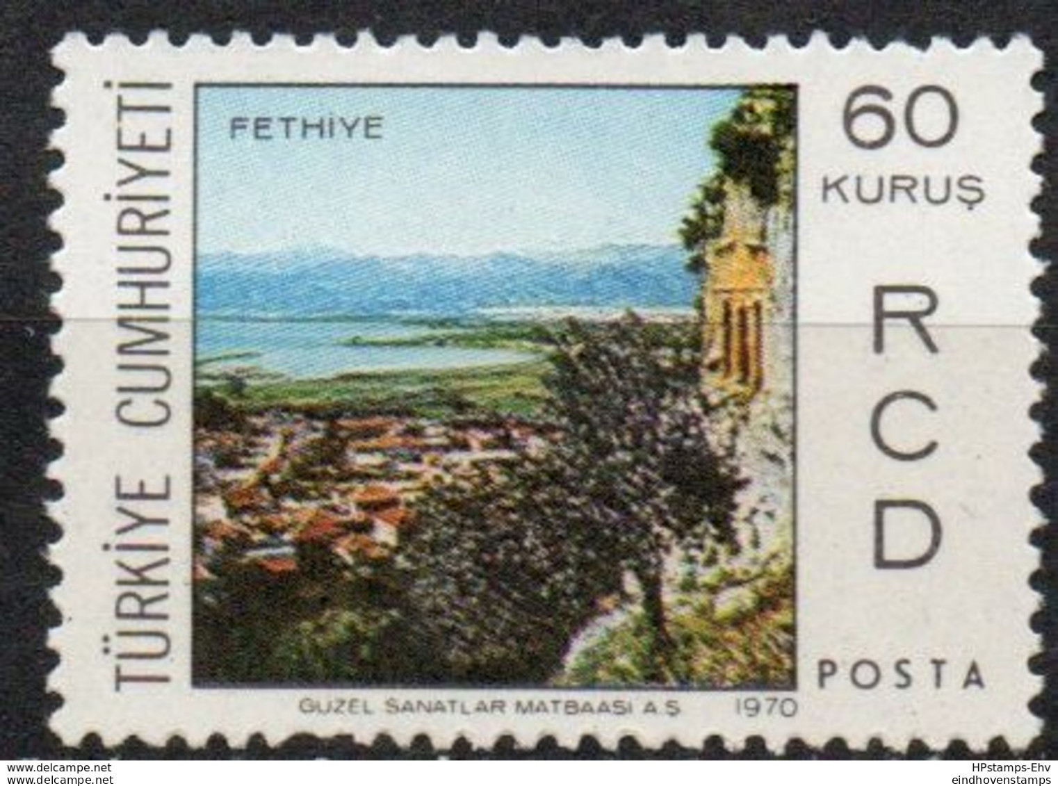 Turkey 1970 Landscape Fathiye 60 K 1 Value MNH T70-01.1 - Gezamelijke Uitgaven