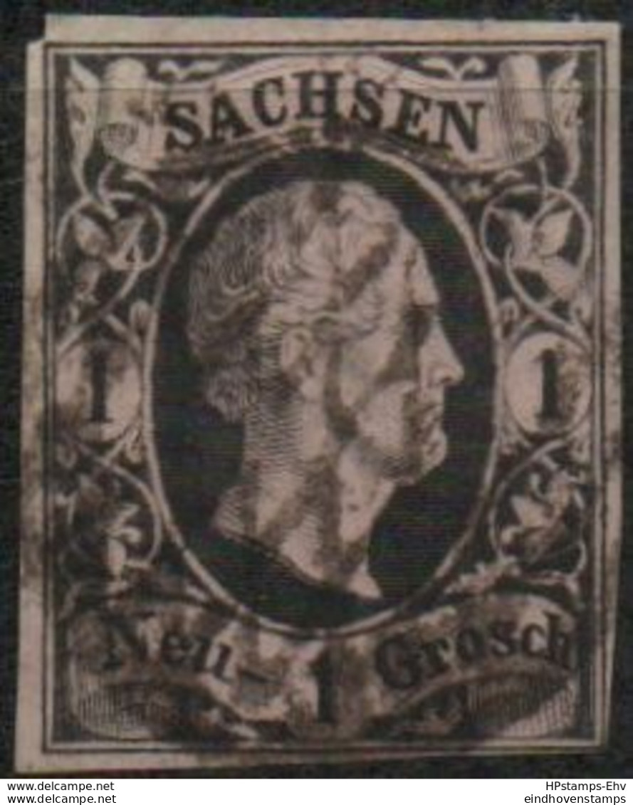 Germany Saxony 1851 Friedrich August II - 1 Ngr Type I, 2005.1506 Sachsen - Sachsen