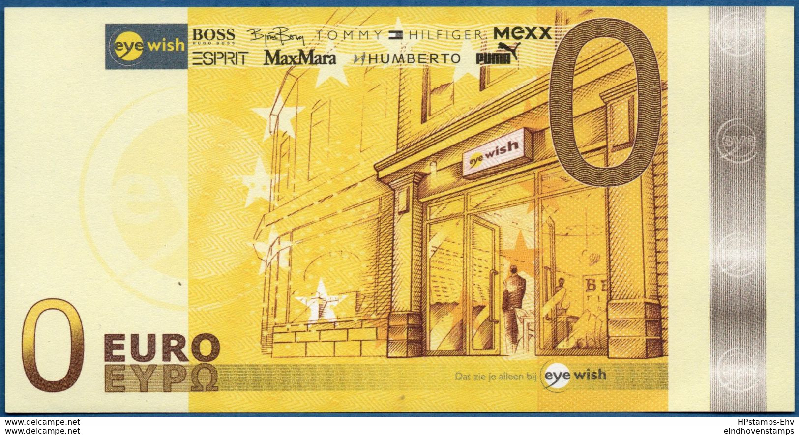 Nederland, Netherlands 2006 0 Euro Eye-wish Advertisment (banknote) 2012.04B04 Perfect Condition - Autres & Non Classés