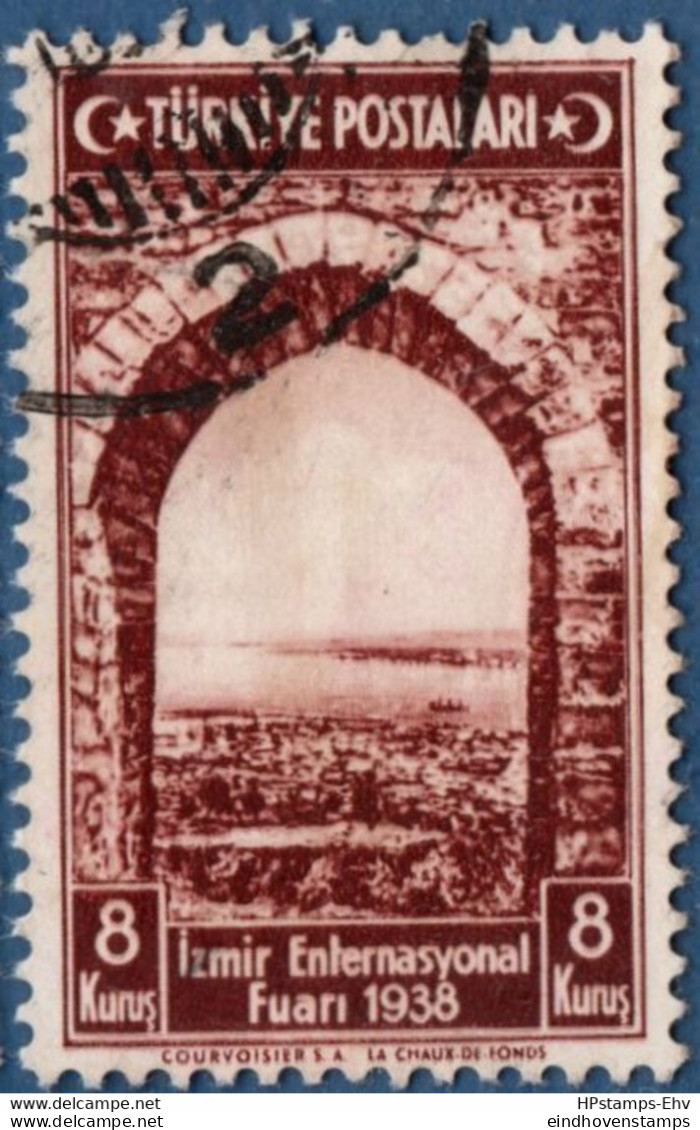 Turkey 1939 Izmir International Fair 8 Krs Kadifakale 1 Value Cancelled 2011.2819 - Used Stamps