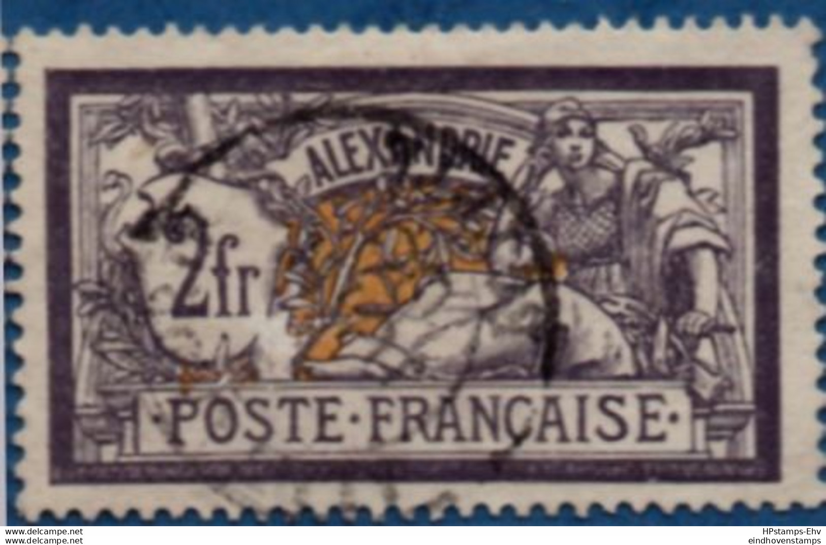 Alexandrie, 1902 2 Fr  Cancelled 1 Stamp 2104.1238 - Oblitérés