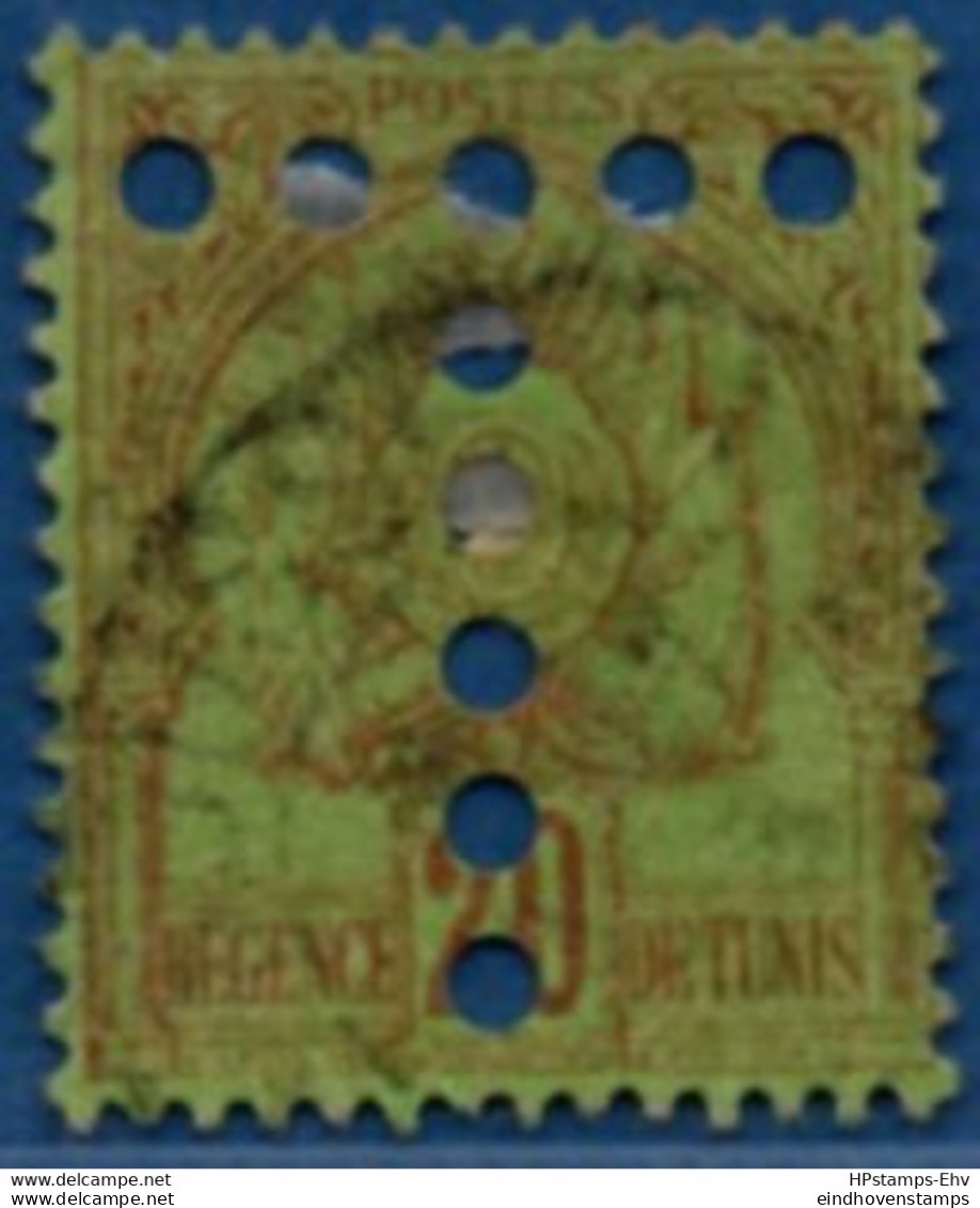 Tunesie 1888 20 C Postage Due Cancelled 1 Stamp 2104.1080 - Segnatasse