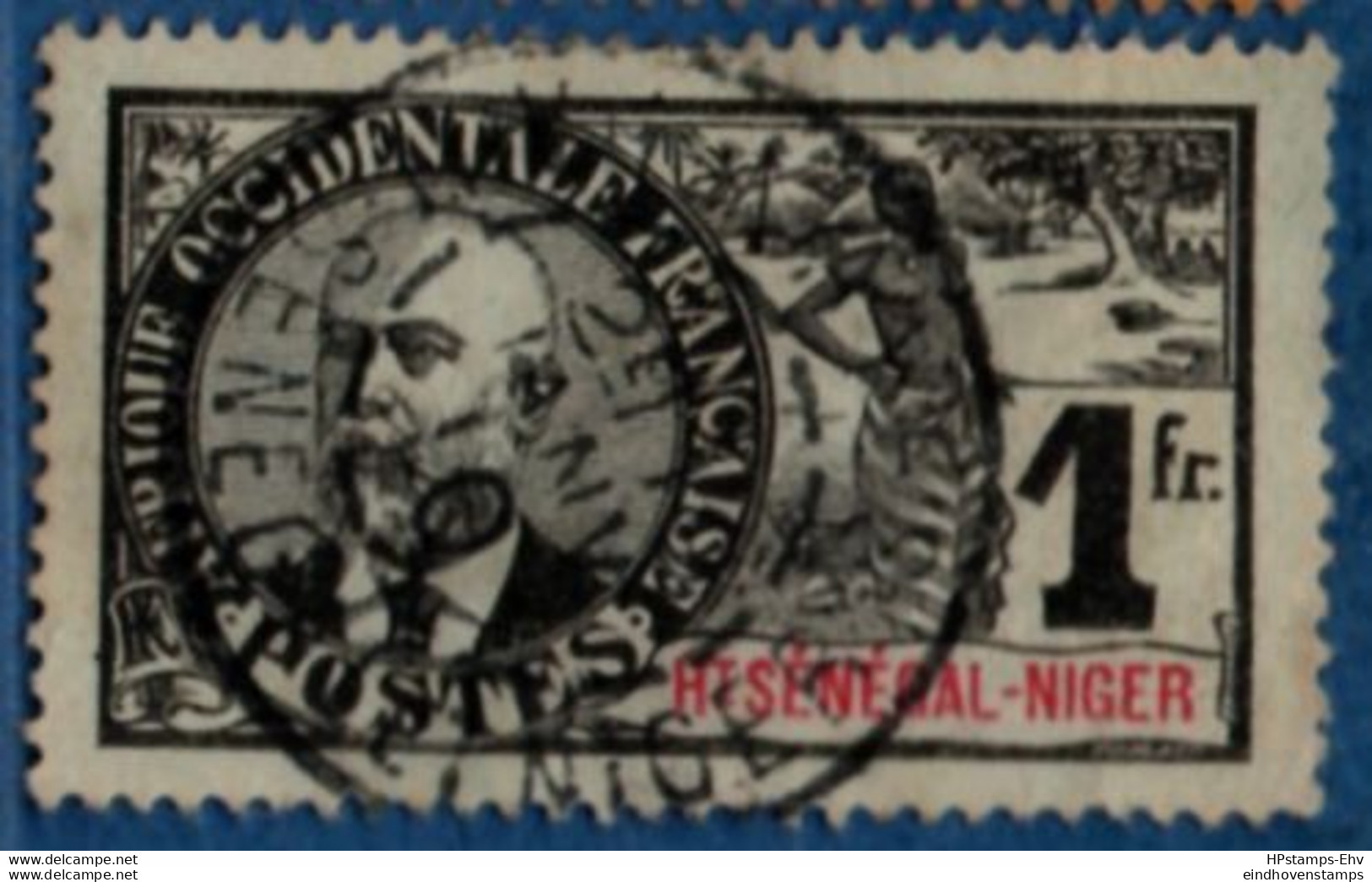 French Ht Senegal - Niger 1906 1 Fr Local Wife Canc.1 Stamp 2104.1042 Guinée Français Gov.-general Noël-Eugene Ballay - Oblitérés