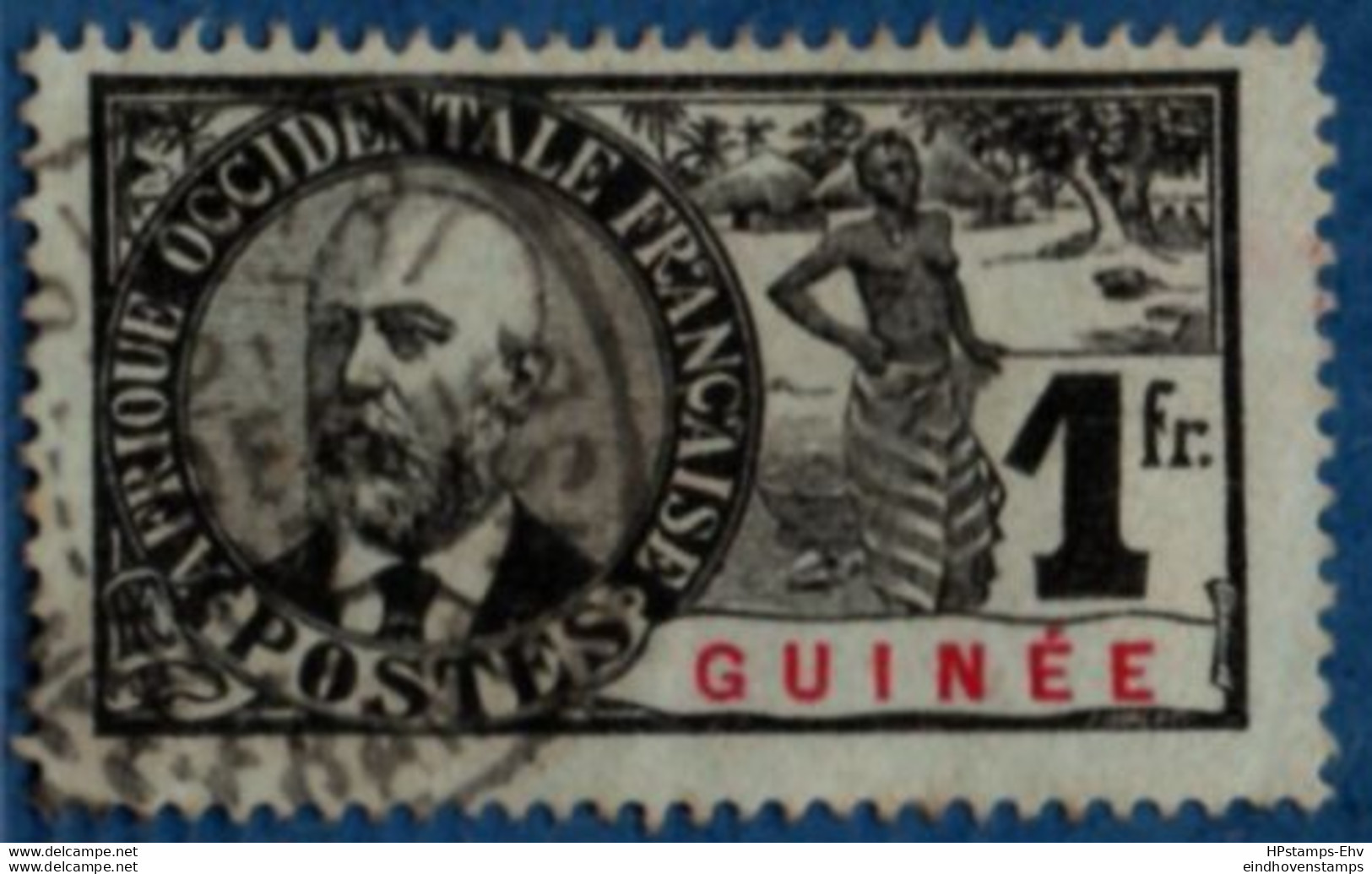 French Guinea 1906 1 Fr Local Wife Cancelled 1 Stamp 2104.1037 Guinée Françaisgoverner-general Noël-Eugene Ballay - Used Stamps