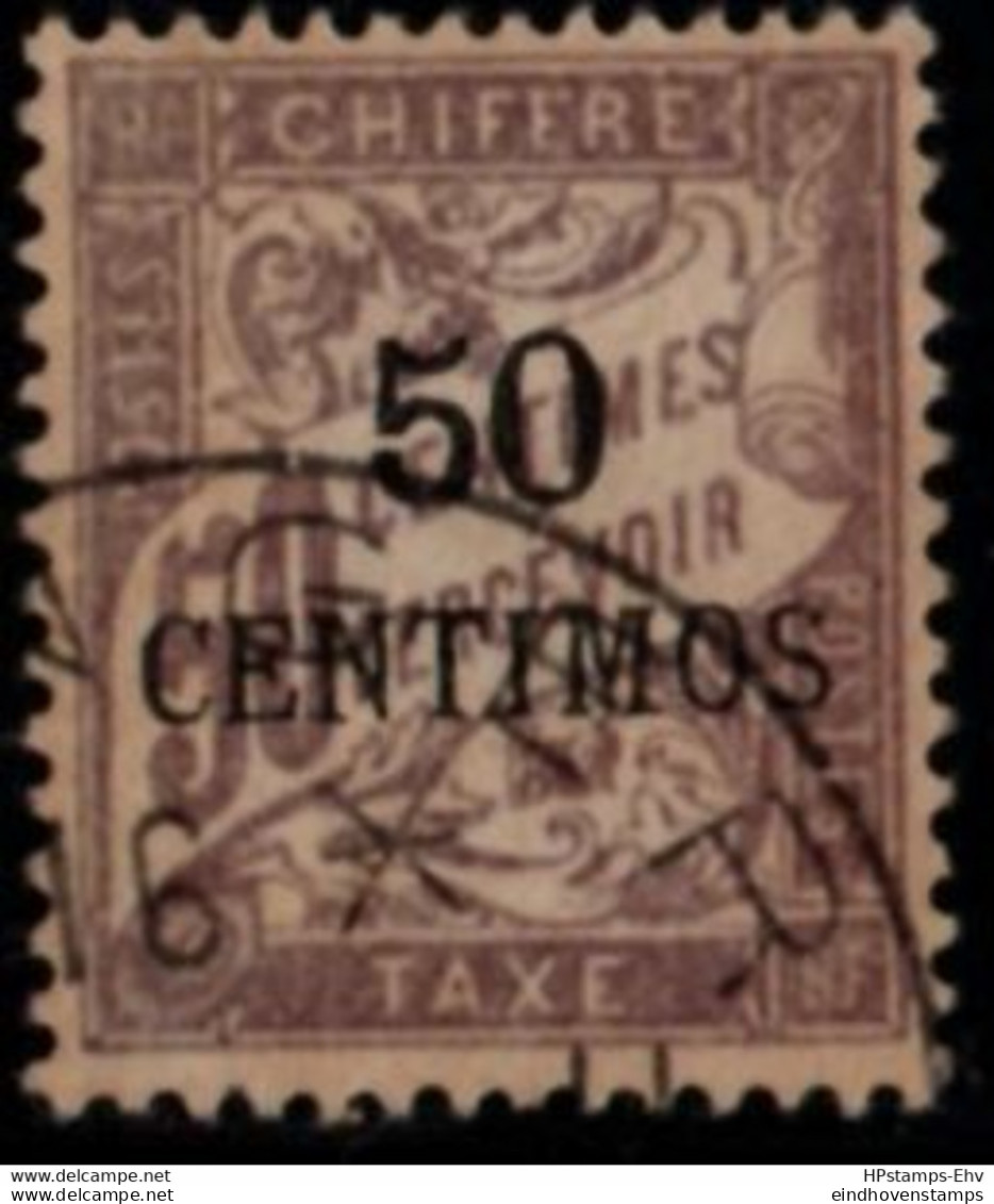 Marocco French 1896 50 Centimos Postage Due Overprint 1 Value  2104.0525 Maroc Poste Française - Strafport