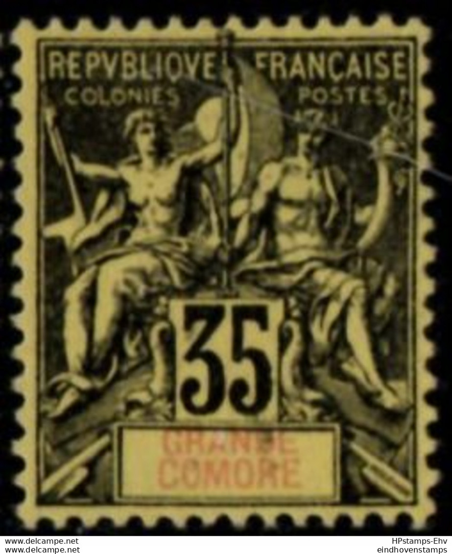 Grande Comore 1900 Paix & Commerce 35 C Unused (no Gum) 2104.0515 - Andere & Zonder Classificatie