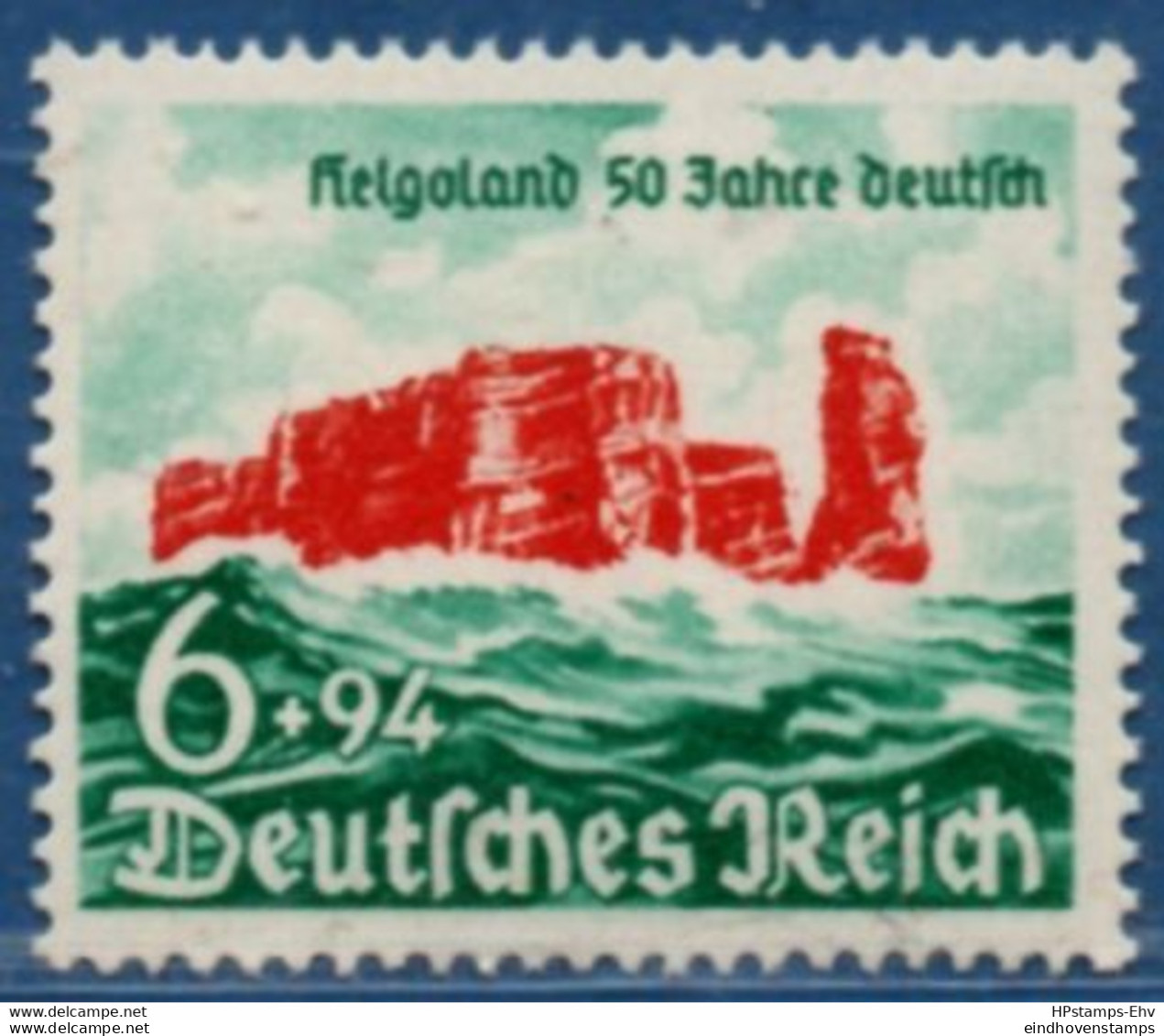 Germany 1940 Helgoland 1 Value MNH 2103.0525 Rock In The Sea - Eilanden