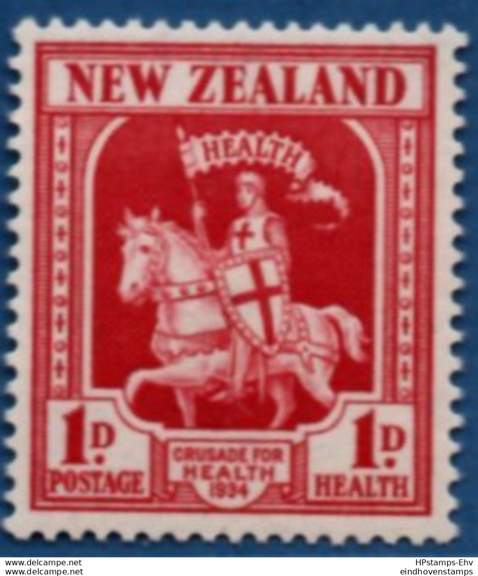 New Zealand 1934 Crusade For Health Issue Knight 1 Value MNH 2102.2613 - Unused Stamps