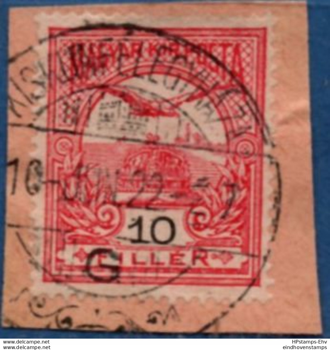 Kiskunfelegyhaza Hungary 1910 Full Cancel On 10 Fil Turul 2102.2010 - Postmark Collection