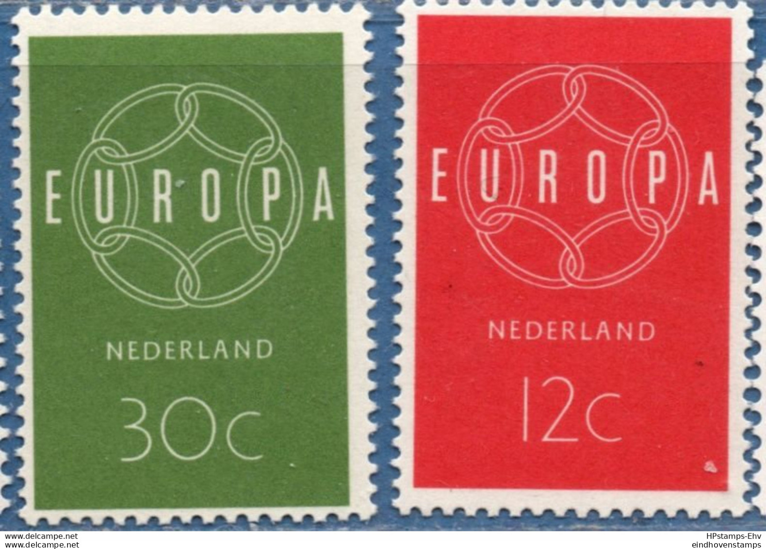 Netherlands 1959 Cept 2 Values MNH 2110.2607 Chains - 1959