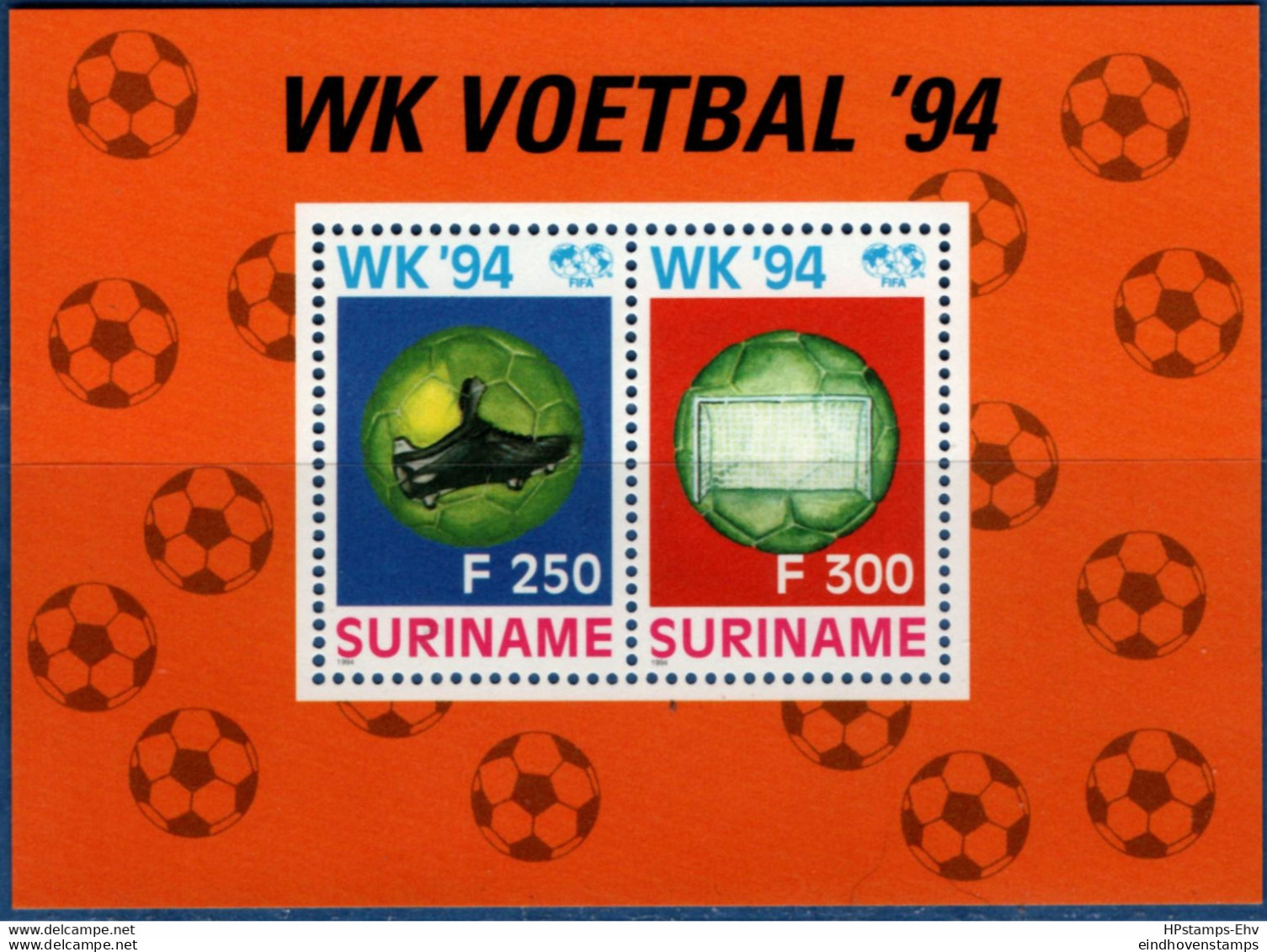 Suriname 1994 Football World Championship Block MNH 2108.2259 - 1994 – USA