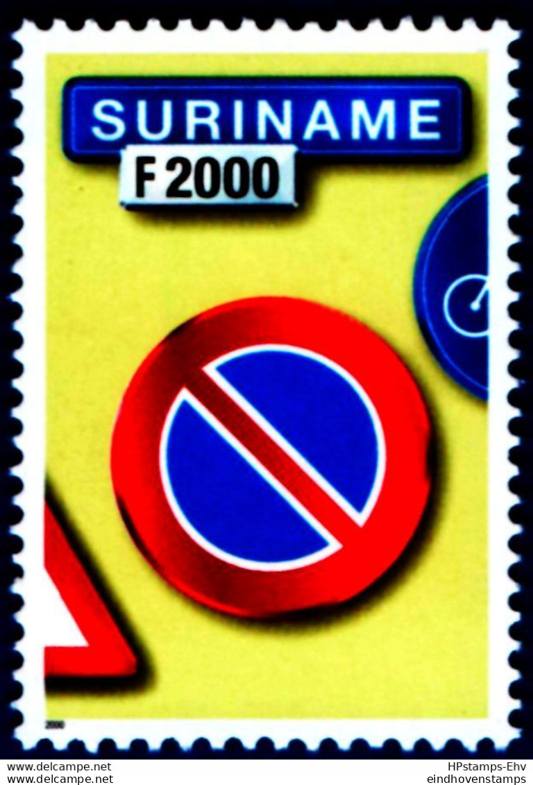 Suriname 2001 Traffic Sign - Parking Prohibited  MNH - Autres (Terre)