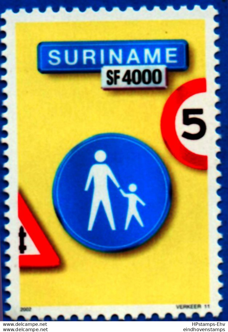 Suriname 2002 Traffic Sign - Pedestrian Area MNH Fußgängerzone - Sonstige (Land)