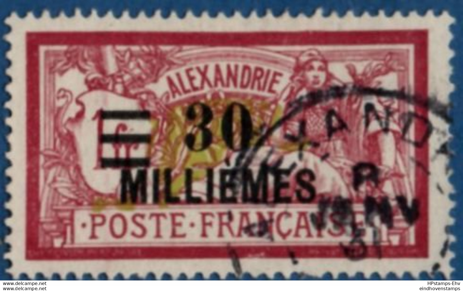 Alexandrie, 1925 30 Mill. Overprint Canceled 2104.1292 Alexandria Egypte - Oblitérés