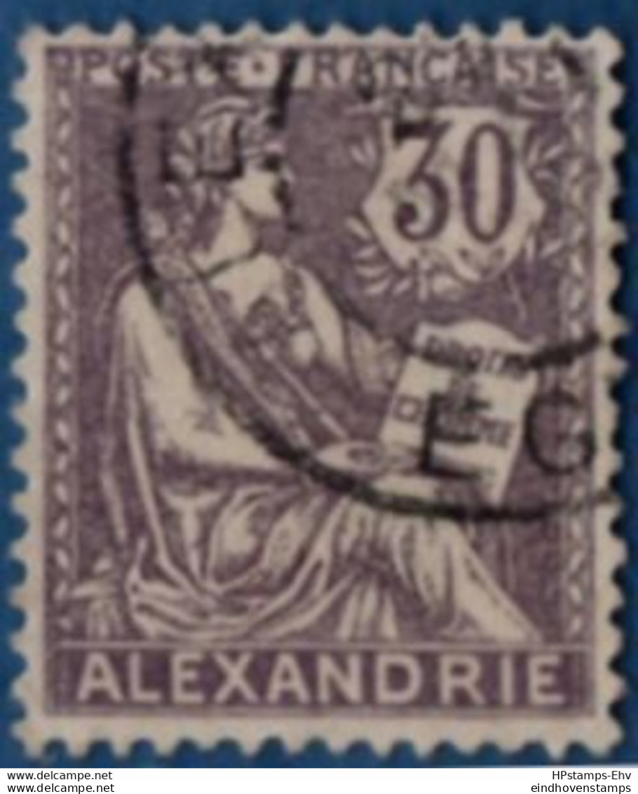 Alexandrie, 1902 30c Canceled 2104.1274 Alexandria Egypte French Office - Oblitérés