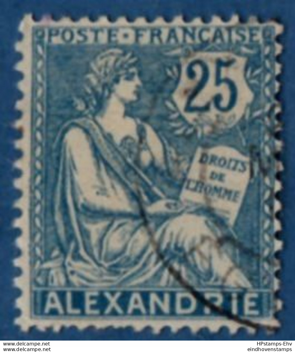 Alexandrie, 1902 25c Canceled 2104.1273 Alexandria Egypte - Oblitérés