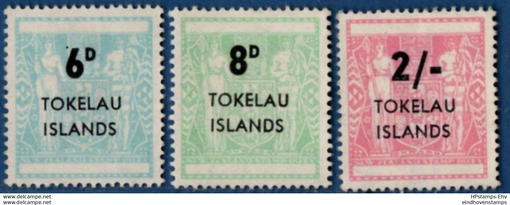 Tokelau Islands 1966, Fiscal Overprints On New Zealand 3 Values MH 2106.0647 - Tokelau