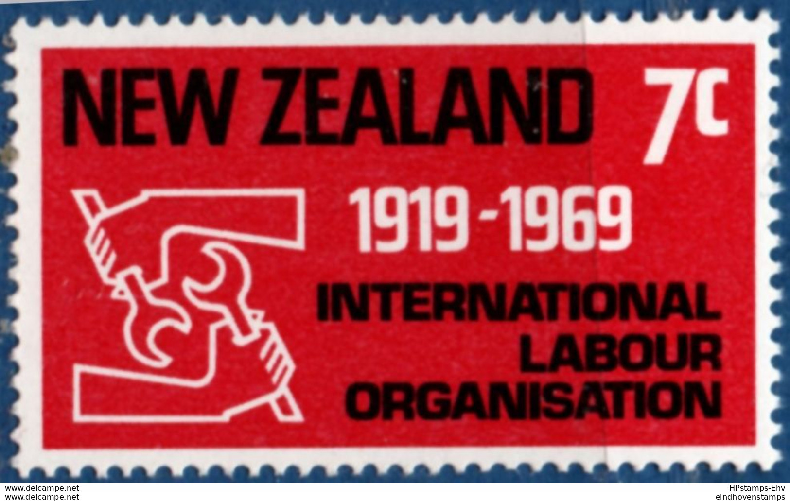 New Zealand 1969, ILO Labor Organisation 1 Stamp MNH 2105.2443 OIT, - IAO