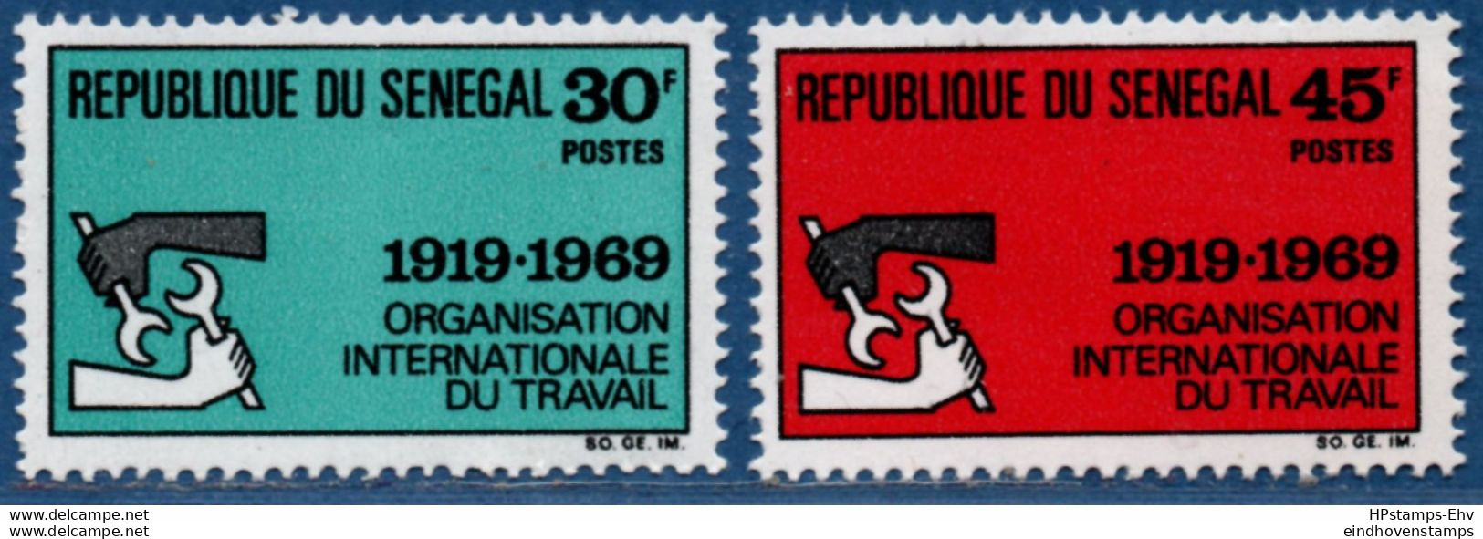 Senegal 1969, ILO Labor Organisation 2 Stamps MNH 2105.2429 OIT - ILO