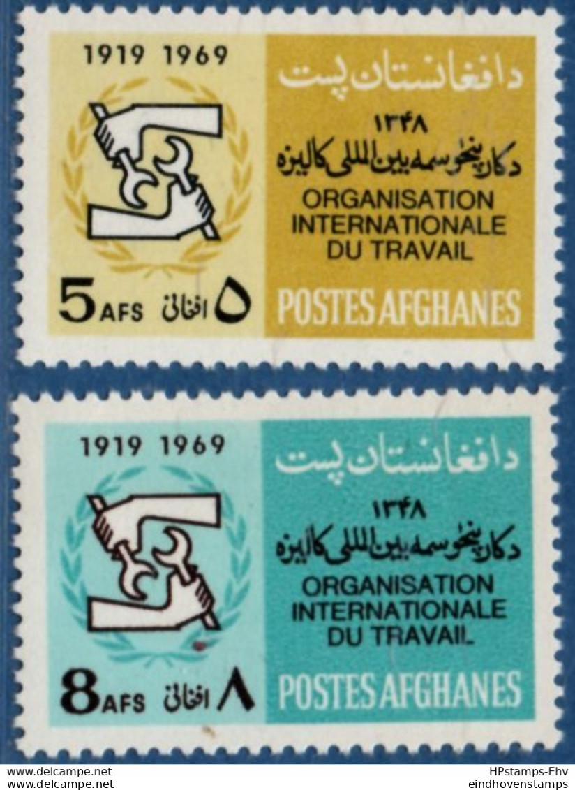 Afghanistan 1969, ILO Labor Organisation 2 Stamps MNH 2105.2402 - ILO