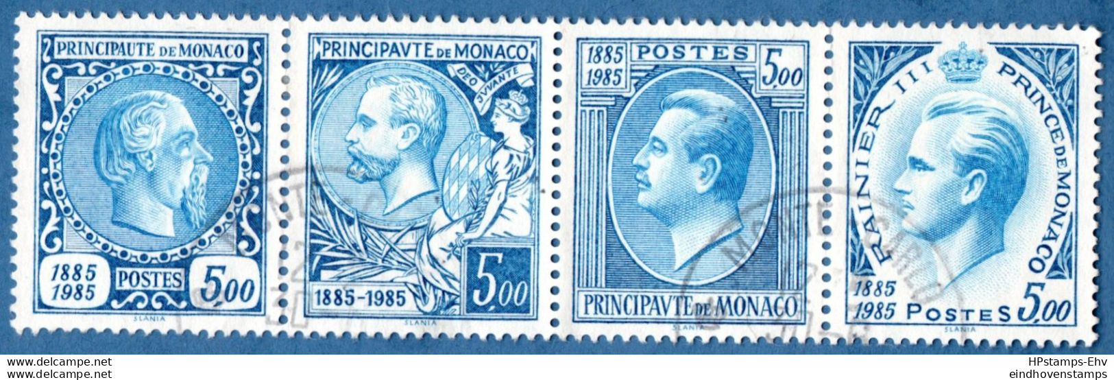 Monaco 1985 Princes Strip From Block Issue 4 Values Cancelled 2002.2832 - Oblitérés