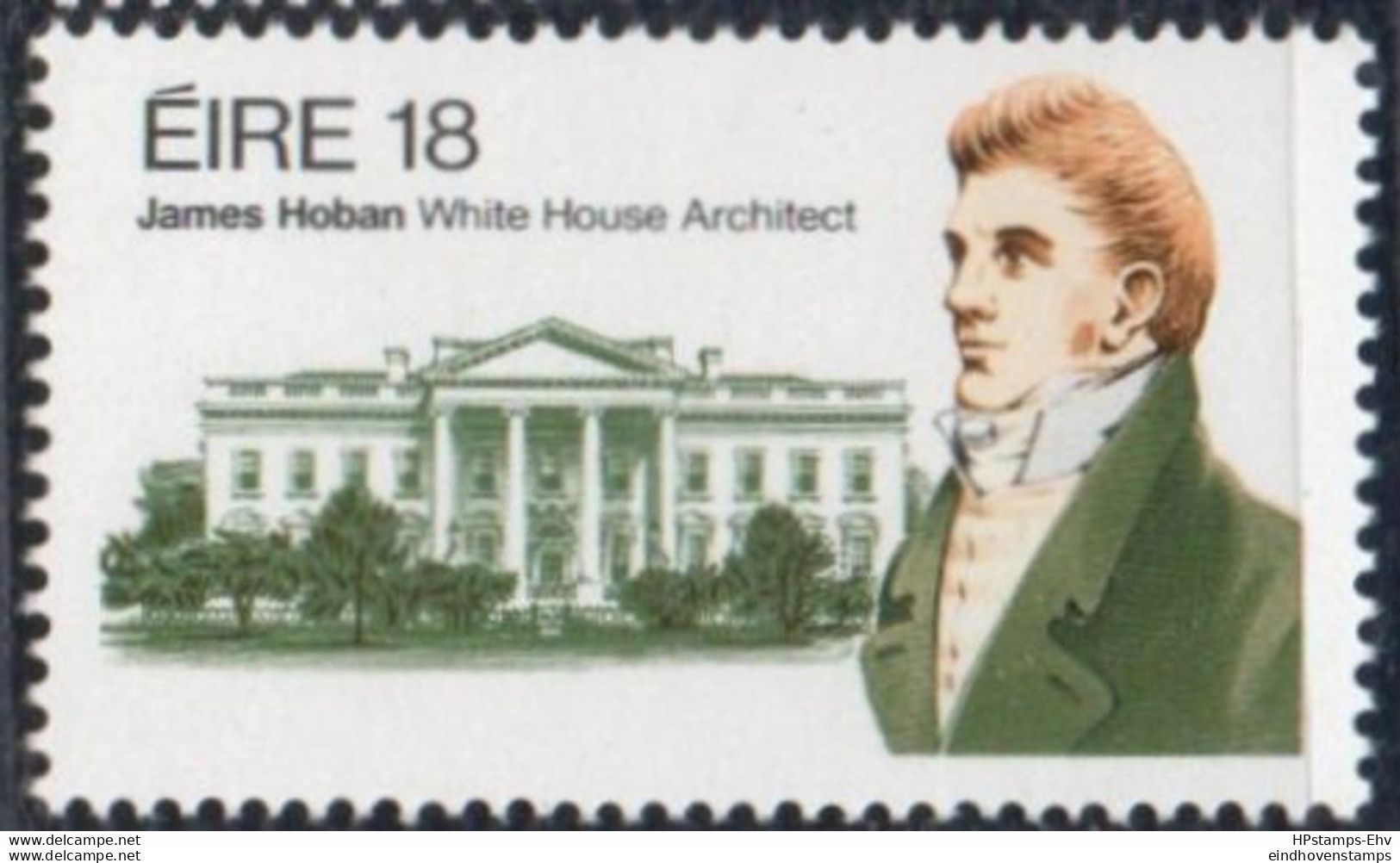 Eire 1981 James Hoban Architect 1 Value MNH 2209.3035 White House Washington - Monumenti