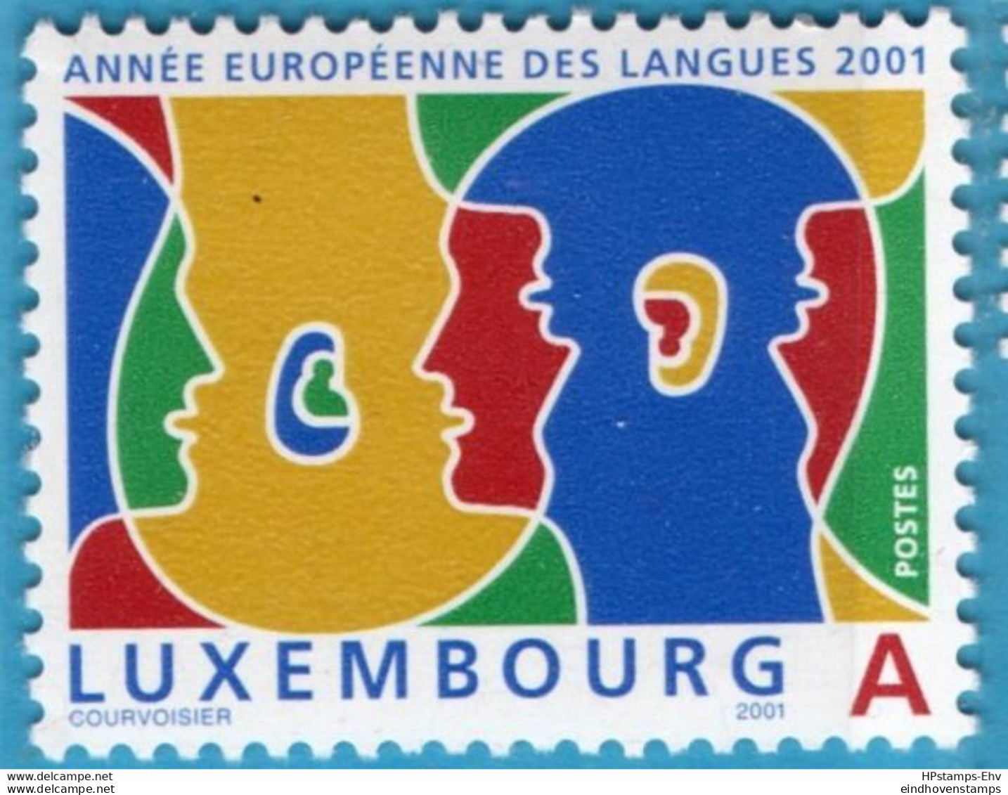 Luxemburg 2001 Year Of Languages Lux 01-09 Heads - Autres & Non Classés
