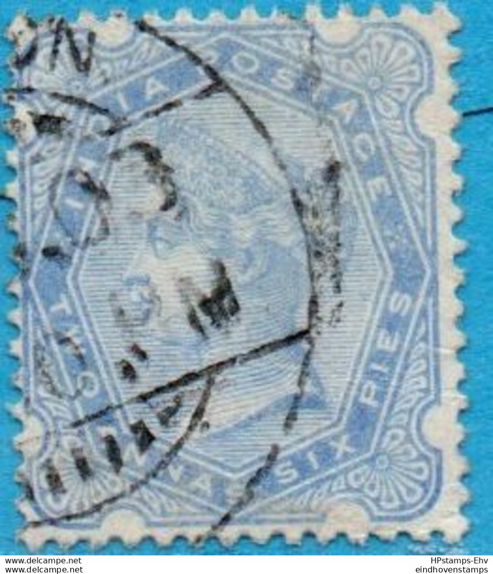 British India 1900 Victoria 2s6 Blue Cancelled 2212.2906 - 1882-1901 Empire