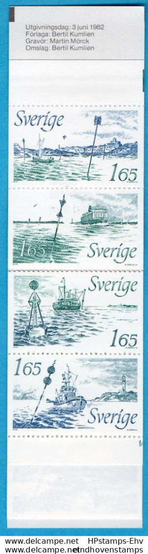 Sweden 1982 Sea Beacon System Changes Booklet MNH 823M088 Beacon Types - Other (Sea)