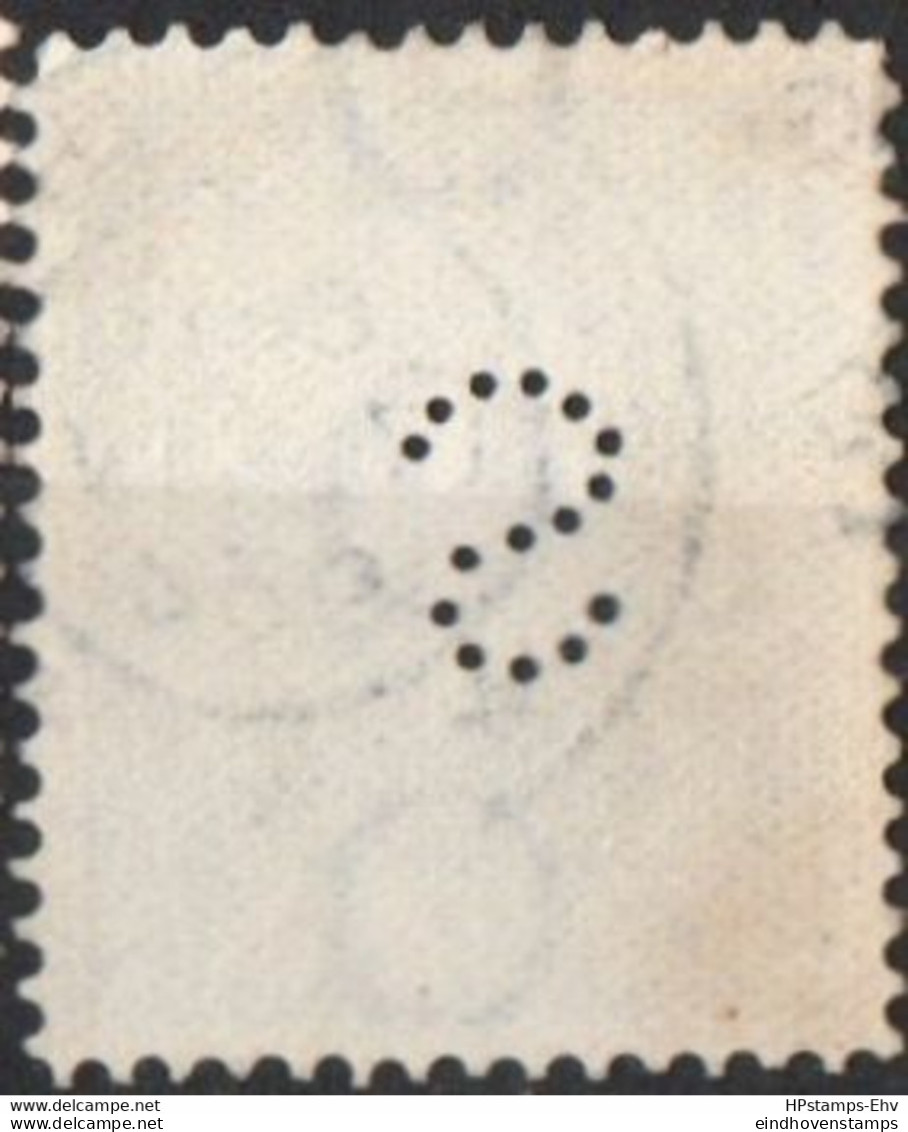 Nederland 12½ Ct Peace Symbol 1933 Perfin "S" -1, Segboer Den Haag 2212.1834 - Gebruikt