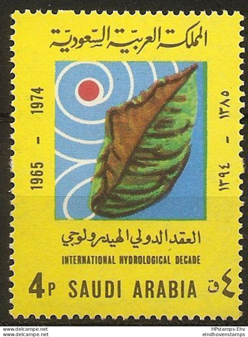 Saudi Arabia 1973 International Hydrologic Decade 1 Value MNH 73-2 - Climat & Météorologie