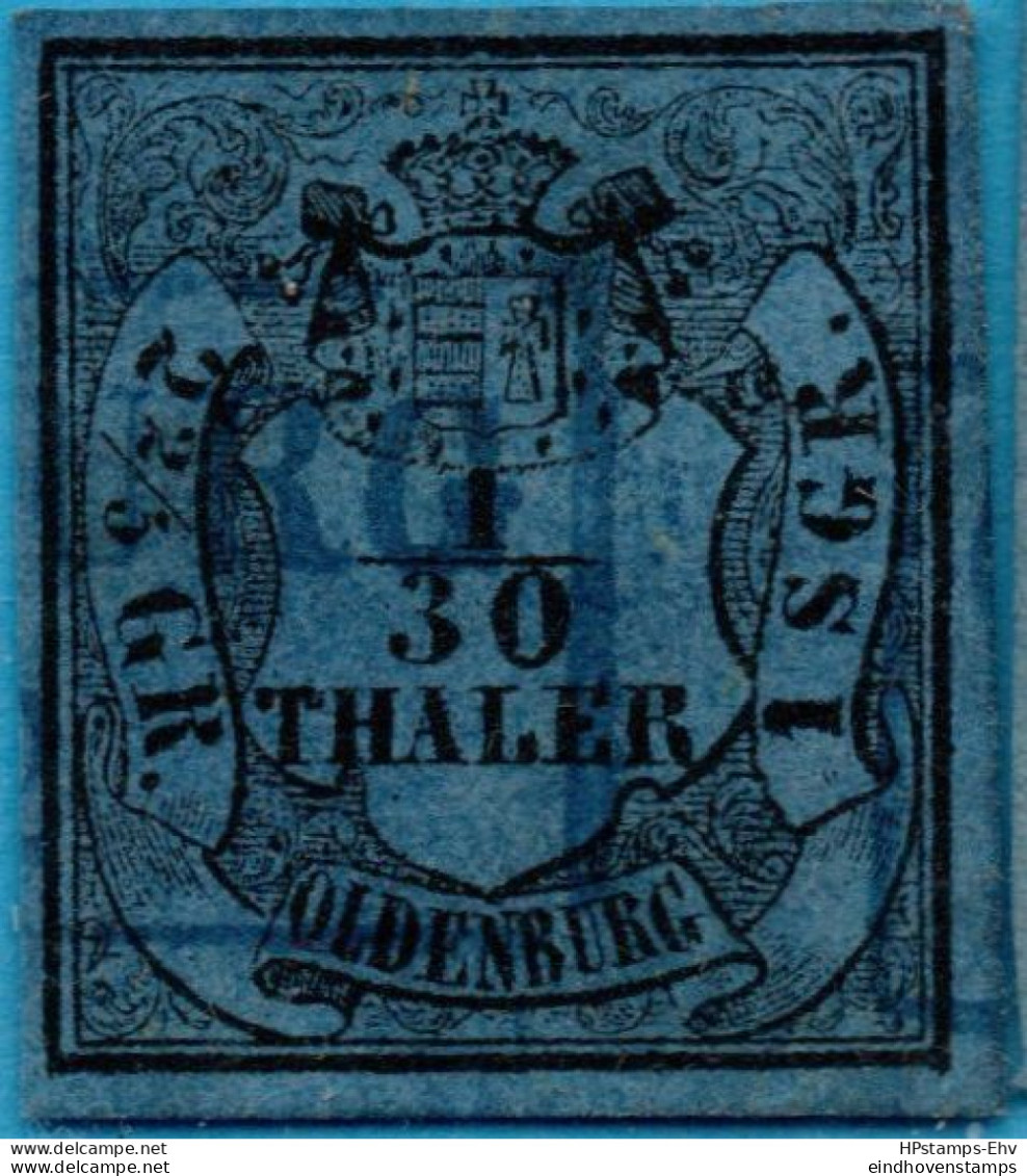 Oldenburg Germany 1852 1 Silbergroschen Type I 2305.0625 - Oldenburg